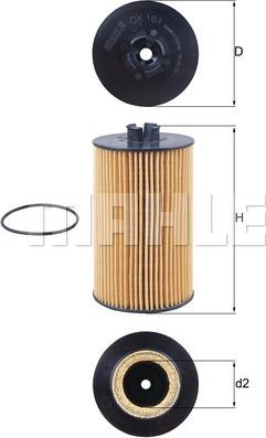 MAHLE OX 161D - Filter za ulje www.molydon.hr
