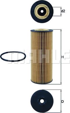 MAHLE OX 1162D - Filter za ulje www.molydon.hr