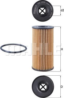 MAHLE OX 1308D - Filter za ulje www.molydon.hr