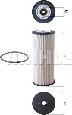 MAHLE OX 1236D - Filter za ulje www.molydon.hr