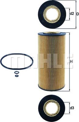 MAHLE OX 123/1D - Filter za ulje www.molydon.hr