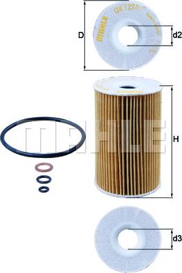 MAHLE OX 127/1D - Filter za ulje www.molydon.hr