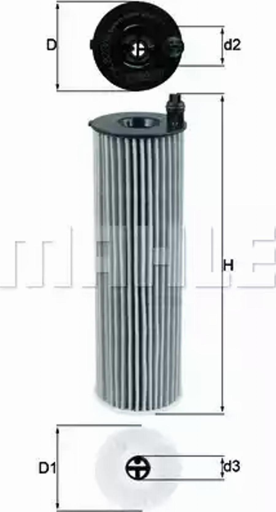 MAHLE OX 823/6D - Filter za ulje www.molydon.hr