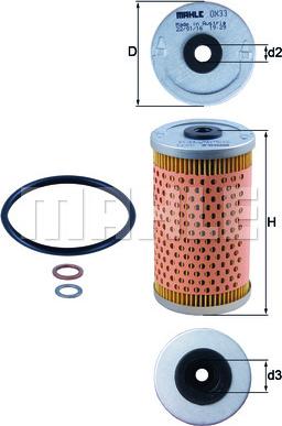 MAHLE OX 33D - Filter za ulje www.molydon.hr