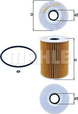 MAHLE OX 254D1 - Filter za ulje www.molydon.hr