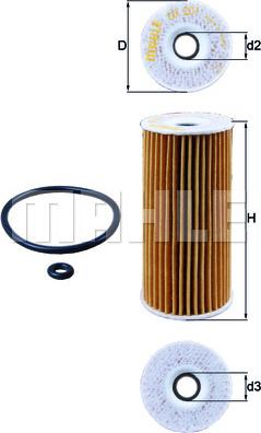 MAHLE OX 201D - Filter za ulje www.molydon.hr