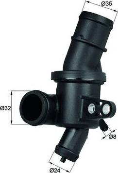 MAHLE TH 4 80 - Termostat, rashladna tekućinu www.molydon.hr