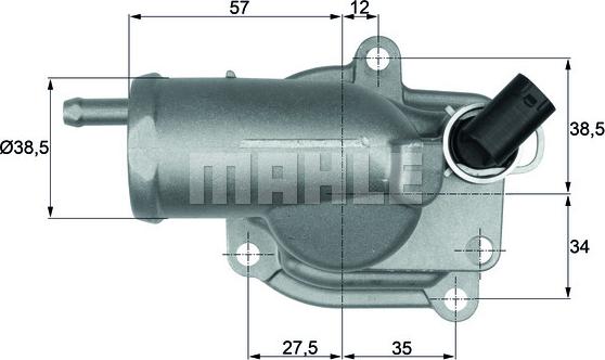 MAHLE TH 10 87 - Termostat, rashladna tekućinu www.molydon.hr