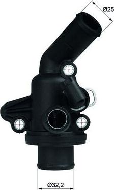 MAHLE TI 11 87 - Termostat, rashladna tekućinu www.molydon.hr