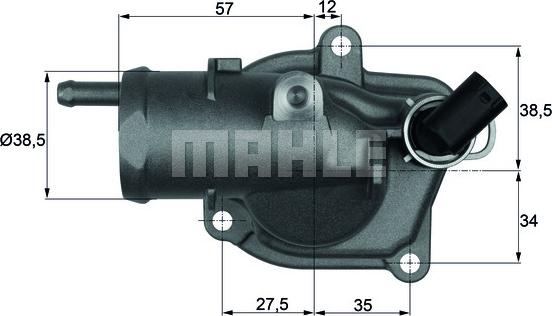 MAHLE TI 31 87 - Termostat, rashladna tekućinu www.molydon.hr