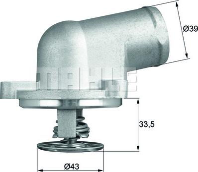 MAHLE TI 207 87D - Termostat, rashladna tekućinu www.molydon.hr