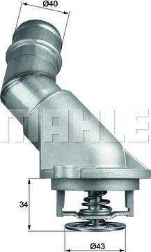 MAHLE TI 211 92D - Termostat, rashladna tekućinu www.molydon.hr