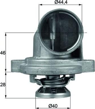 MAHLE TI 23 80 - Termostat, rashladna tekućinu www.molydon.hr