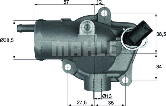 MAHLE TI 27 92 - Termostat, rashladna tekućinu www.molydon.hr