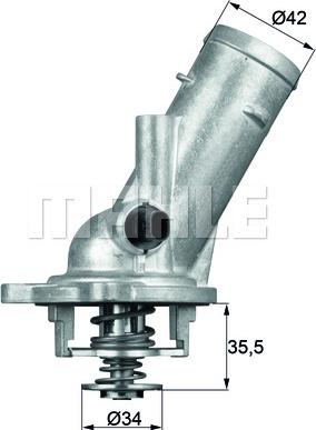 MAHLE TM 10 87 - Termostat, rashladna tekućinu www.molydon.hr