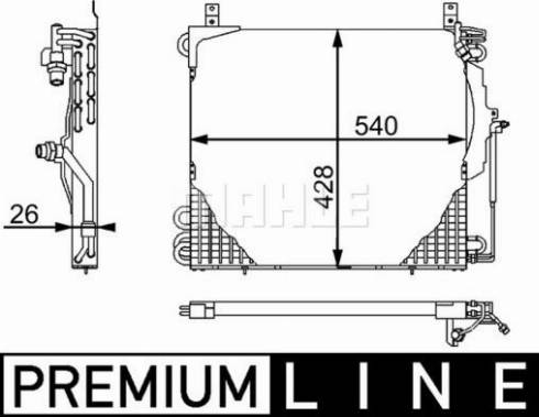MAHLE AC 357 000P - Kondenzator, klima-Uređaj www.molydon.hr