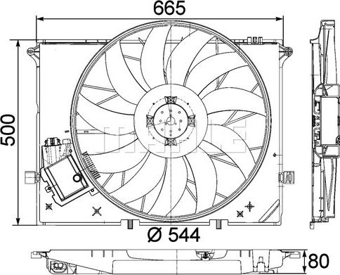 MAHLE CFF 172 000P - Ventilator, hladjenje motora www.molydon.hr