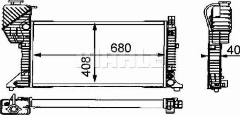MAHLE CR 682 000P - Hladnjak, hladjenje motora www.molydon.hr