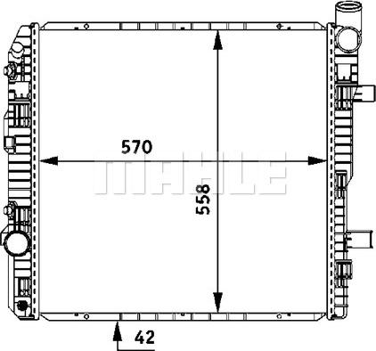 MAHLE CR 672 000P - Hladnjak, hladjenje motora www.molydon.hr