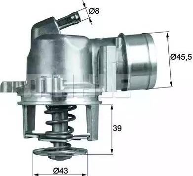 MAHLE TI 208 87D - Termostat, rashladna tekućinu www.molydon.hr