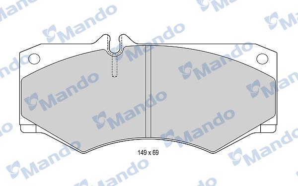 Mando MBF015648 - Komplet Pločica, disk-kočnica www.molydon.hr