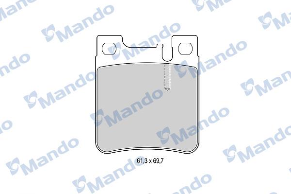 Mando MBF015655 - Komplet Pločica, disk-kočnica www.molydon.hr