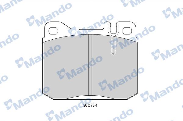 Mando MBF015058 - Komplet Pločica, disk-kočnica www.molydon.hr
