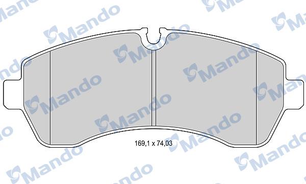 Mando MBF015031 - Komplet Pločica, disk-kočnica www.molydon.hr