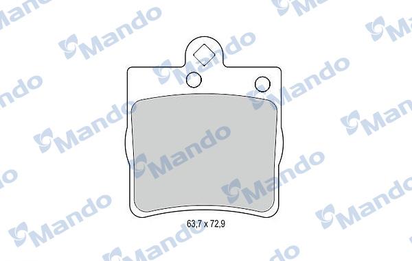 Mando MBF015140 - Komplet Pločica, disk-kočnica www.molydon.hr