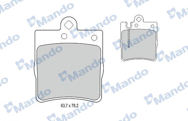 Mando MBF015142 - Komplet Pločica, disk-kočnica www.molydon.hr