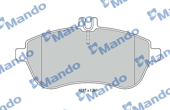 Mando MBF015233 - Komplet Pločica, disk-kočnica www.molydon.hr