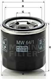Mann-Filter MW 64/1 - Filter za ulje www.molydon.hr