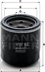 Mann-Filter MW 64 - Filter za ulje www.molydon.hr