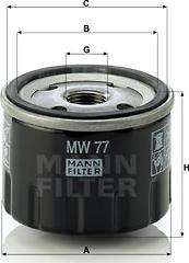 Mann-Filter MW 77 - Filter za ulje www.molydon.hr