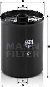 Mann-Filter P 945 x - Filter za gorivo www.molydon.hr