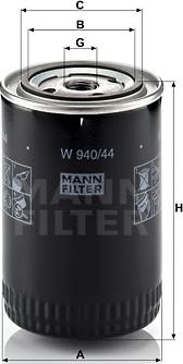 Mann-Filter W 940/44 - Filter za ulje www.molydon.hr