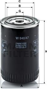 Mann-Filter W 940/47 - Filter za ulje www.molydon.hr