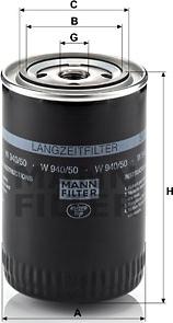 Mann-Filter W 940/50 - Filter za ulje www.molydon.hr