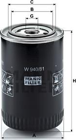 Mann-Filter W 940/81 - Filter za ulje www.molydon.hr