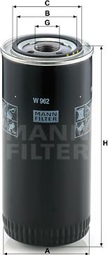Mann-Filter W 962 - Filter za ulje www.molydon.hr