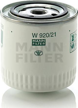 Mann-Filter W 920/21 (10) - Filter za ulje www.molydon.hr