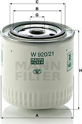 Mann-Filter W 920/21 - Filter za ulje www.molydon.hr