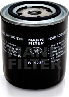 Mann-Filter W 923/1 - Filter za ulje www.molydon.hr