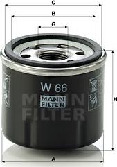 Mann-Filter W 66 - Filter za ulje www.molydon.hr