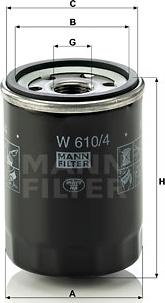 Mann-Filter W 610/4 - Filter za ulje www.molydon.hr