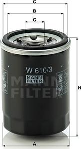 Mann-Filter W 610/3 - Filter za ulje www.molydon.hr
