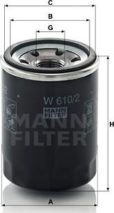 Mann-Filter W 610/2 - Filter za ulje www.molydon.hr