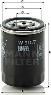 Mann-Filter W 610/7 - Filter za ulje www.molydon.hr