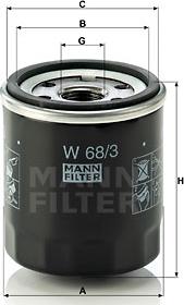 Mann-Filter W 68/3 - Filter za ulje www.molydon.hr