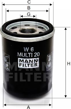 Mann-Filter W 6 MULTI 20 - Filter za ulje www.molydon.hr